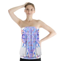 Mandala T- Shirt Fluid Water Mandala T- Shirt Strapless Top by maxcute