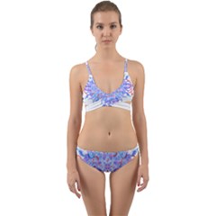 Mandala T- Shirt Fluid Water Mandala T- Shirt Wrap Around Bikini Set by maxcute