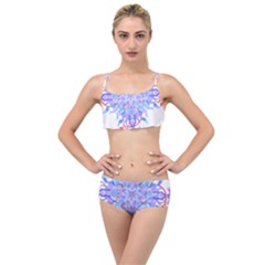 Mandala T- Shirt Fluid Water Mandala T- Shirt Layered Top Bikini Set by maxcute