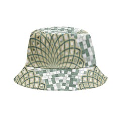 Mandala T- Shirt Green Mandala Lotus Flower Of Life Sacred Geometry Pattern Print T- Shirt Bucket Hat by maxcute