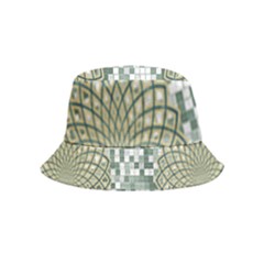 Mandala T- Shirt Green Mandala Lotus Flower Of Life Sacred Geometry Pattern Print T- Shirt Bucket Hat (kids) by maxcute