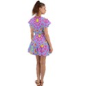 Mandala T- Shirt Mandala Art T- Shirt Flutter Sleeve Wrap Dress View2