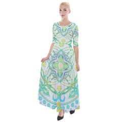 Mandala T- Shirt Mandala T- Shirt Half Sleeves Maxi Dress by maxcute