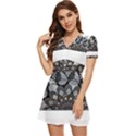 Mandala T- Shirt Mandala The Sunrise Series 001 T- Shirt V-Neck High Waist Chiffon Mini Dress View2