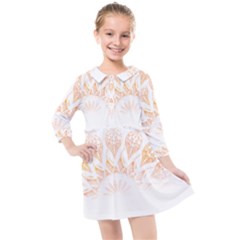 Mandala T- Shirt Mandala The Sunrise Series 002 T- Shirt Kids  Quarter Sleeve Shirt Dress by maxcute