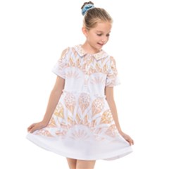 Mandala T- Shirt Mandala The Sunrise Series 002 T- Shirt Kids  Short Sleeve Shirt Dress by maxcute