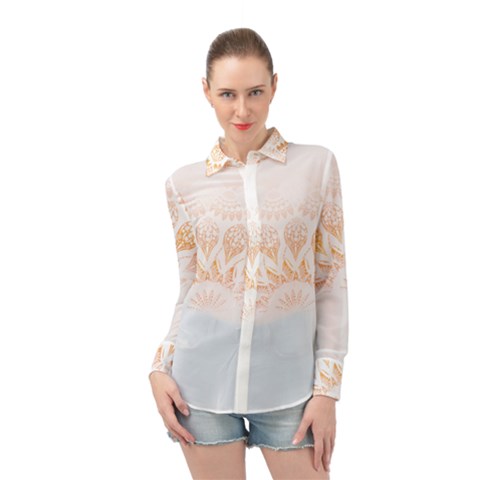 Mandala T- Shirt Mandala The Sunrise Series 002 T- Shirt Long Sleeve Chiffon Shirt by maxcute