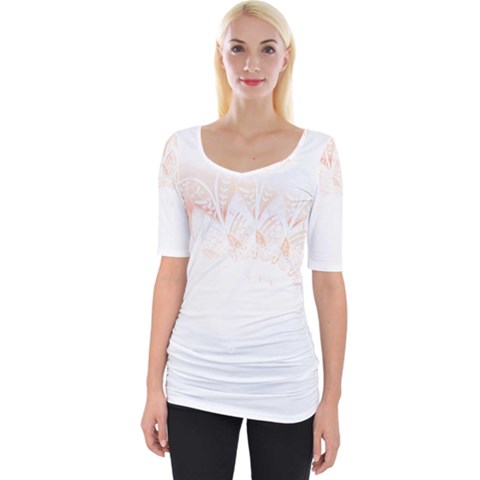 Mandala T- Shirt Mandala The Sunrise Series 003 T- Shirt Wide Neckline Tee by maxcute