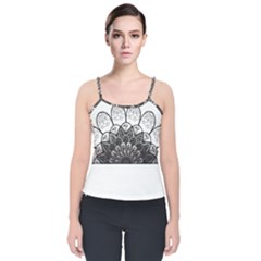 Mandala T- Shirt Mandala The Sunrise Series 004 T- Shirt Velvet Spaghetti Strap Top by maxcute