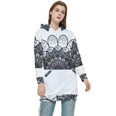 Mandala T- Shirt Mandala The Sunrise Series 004 T- Shirt Women s Long Oversized Pullover Hoodie by maxcute