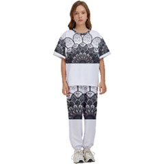 Mandala T- Shirt Mandala The Sunrise Series 004 T- Shirt Kids  Tee And Pants Sports Set