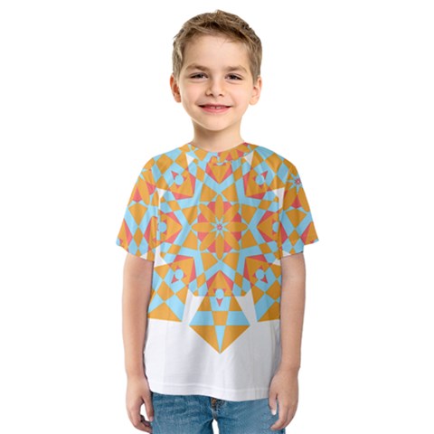 Mandala T- Shirt Mandala Kids  Sport Mesh Tee by maxcute