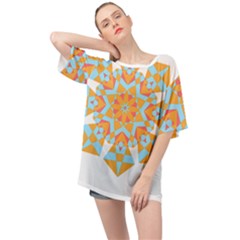 Mandala T- Shirt Mandala Oversized Chiffon Top by maxcute