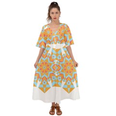 Mandala T- Shirt Mandala Kimono Sleeve Boho Dress