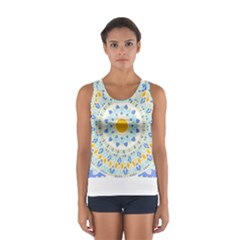 Mandala T- Shirt Ornate Mandala T- Shirt Sport Tank Top  by maxcute