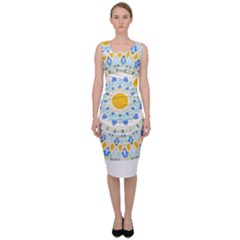 Mandala T- Shirt Ornate Mandala T- Shirt Sleeveless Pencil Dress by maxcute