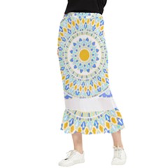 Mandala T- Shirt Ornate Mandala T- Shirt Maxi Fishtail Chiffon Skirt