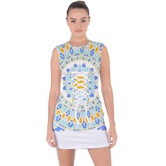 Mandala T- Shirt Ornate Mandala T- Shirt Lace Up Front Bodycon Dress by maxcute