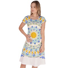 Mandala T- Shirt Ornate Mandala T- Shirt Classic Short Sleeve Dress by maxcute