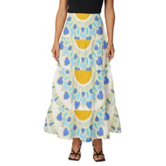 Mandala T- Shirt Ornate Mandala T- Shirt Tiered Ruffle Maxi Skirt