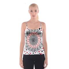 Mandala T- Shirt Sprinkled Mandala T- Shirt Spaghetti Strap Top by maxcute