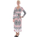 Mandala T- Shirt Sprinkled Mandala T- Shirt Velvet Maxi Wrap Dress View1