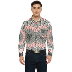 Mandala T- Shirt Sprinkled Mandala T- Shirt Men s Long Sleeve Pocket Shirt  by maxcute