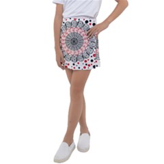 Mandala T- Shirt Sprinkled Mandala T- Shirt Kids  Tennis Skirt by maxcute