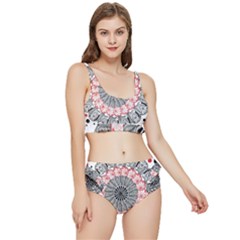 Mandala T- Shirt Sprinkled Mandala T- Shirt Frilly Bikini Set by maxcute