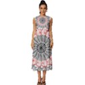 Mandala T- Shirt Sprinkled Mandala T- Shirt Sleeveless Round Neck Midi Dress View1