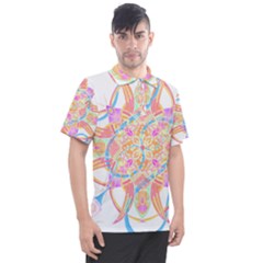 Mandala T- Shirt Tailed Mandala T- Shirt Men s Polo Tee by maxcute