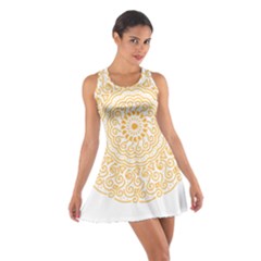 Mandala T- Shirtmandala Flower T- Shirt Cotton Racerback Dress by maxcute