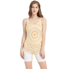 Mandala T- Shirtmandala Flower T- Shirt Women s Wrestling Singlet