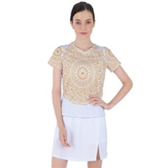 Mandala T- Shirtmandala Flower T- Shirt Women s Sports Top by maxcute