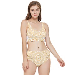 Mandala T- Shirtmandala Flower T- Shirt Frilly Bikini Set by maxcute