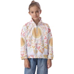 Mandala T- Shirtsunshine Cabbage Leaf T- Shirt Kids  Half Zip Hoodie by maxcute