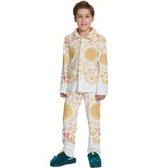 Mandala T- Shirtsunshine Cabbage Leaf T- Shirt Kids  Long Sleeve Velvet Pajamas Set