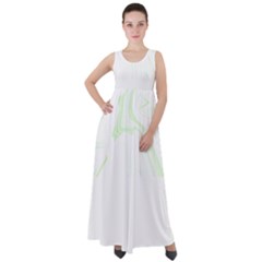 Marble T- Shirt Green Psychedelic Liquid Marble Fluid Art Design Style  T- Shirt Empire Waist Velour Maxi Dress by maxcute