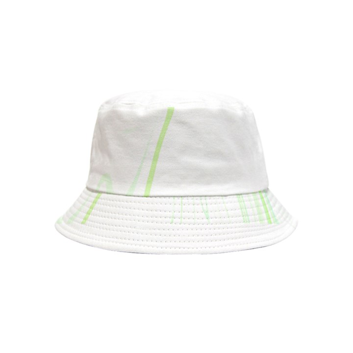 Marble T- Shirt Green Psychedelic Liquid Marble Fluid Art Design Style  T- Shirt Inside Out Bucket Hat (Kids)