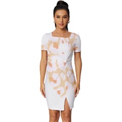 Medical Secretary T- Shirt Medical Secretary Appreciation T- Shirt Fitted Knot Split End Bodycon Dress