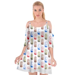 Milk T- Shirt Flavoured Milk Pattern T- Shirt Cutout Spaghetti Strap Chiffon Dress by maxcute