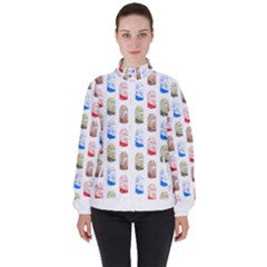 Milk T- Shirt Flavoured Milk Pattern T- Shirt Women s High Neck Windbreaker by maxcute