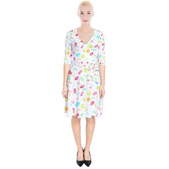 Mircobes T- Shirt Microbial Pattern T- Shirt Wrap Up Cocktail Dress by maxcute