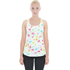 Mircobes T- Shirt Microbial Pattern T- Shirt Piece Up Tank Top by maxcute