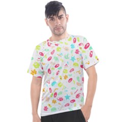 Mircobes T- Shirt Microbial Pattern T- Shirt Men s Sport Top by maxcute