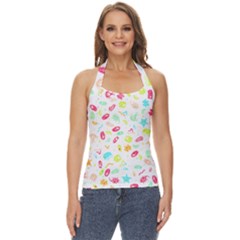 Mircobes T- Shirt Microbial Pattern T- Shirt Basic Halter Top by maxcute