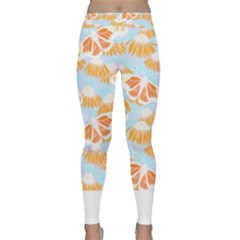 Monarch Butterflies T- Shirt Monarch Butterfly On Yellow Coneflowers T- Shirt Classic Yoga Leggings by maxcute