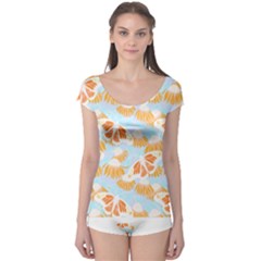 Monarch Butterflies T- Shirt Monarch Butterfly On Yellow Coneflowers T- Shirt Boyleg Leotard  by maxcute