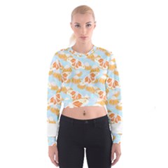 Monarch Butterflies T- Shirt Monarch Butterfly On Yellow Coneflowers T- Shirt Cropped Sweatshirt by maxcute