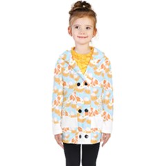 Monarch Butterflies T- Shirt Monarch Butterfly On Yellow Coneflowers T- Shirt Kids  Double Breasted Button Coat by maxcute